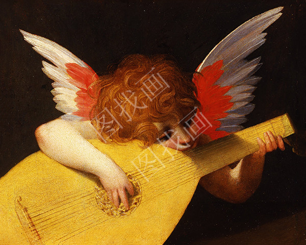 Cherub Playing a Lute